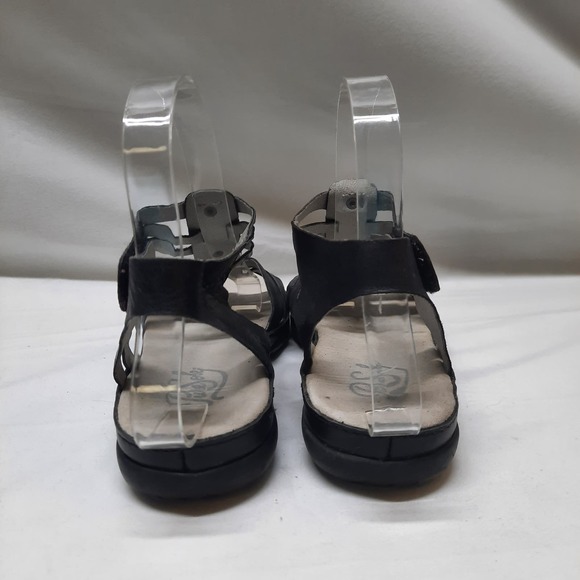 Pure sole Darla leather black ankle strap sandal 7 - Picture 4 of 7